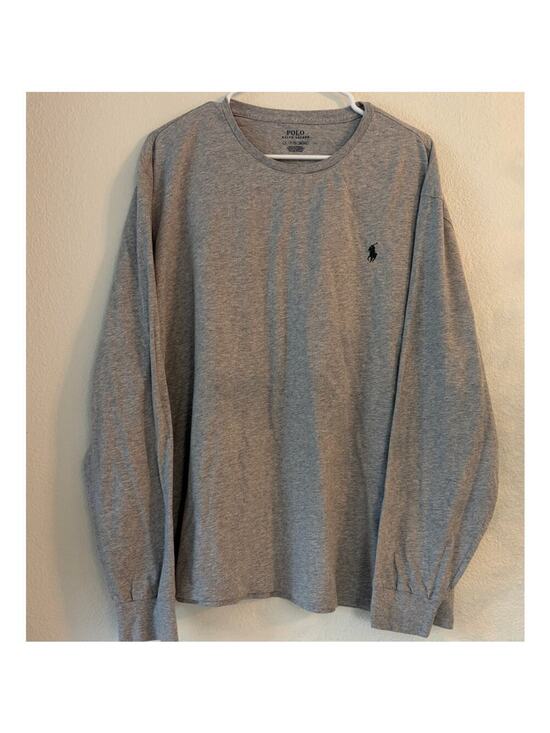 Polo Ralph Lauren Other - Polo Ralph Lauren Men's Long Sleeve T-Shirt Gray Pony Logo Crew Neck XL